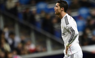 L'attaquant du Real Madrid Cristiano Ronaldo, le 14 février 2015 au stade Santiago-Bernabeu.