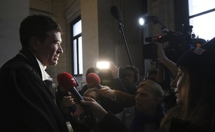 Sebastien Courtoy, l'un des avocats de Mehdi Nemmouche lors de son procès pour l'attentat du musée juif de Bruxelles, en janvier 2019.