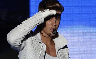 Justin Bieber en concert au Paraguay, le 6 novembre 2013.