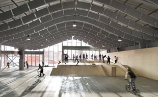 Zap' Ados Skatepark, à Calais, conçu par Bang Architectes en 2011.