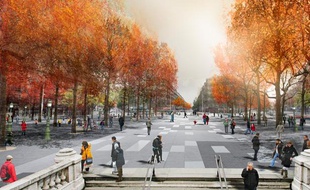 Réaménagement piétonnier de la place de la République à Paris