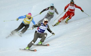 Ophélie David, le 17 janvier 2014 à Val Thorens.