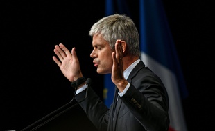Laurent Wauquiez, en meeting à Bordeaux le 17 mai 2019.