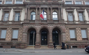 Le tribunal de Mulhouse, le 10 octobre 2015 AFP PHOTO / SEBASTIEN BOZON