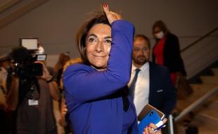 Martine Vassal lors du conseil municipal de Marseille pour l'élection de la nouvelle maire.