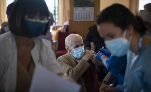 Lors d'une vaccination en Espagne, en janvier. (archives)