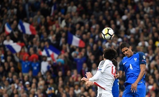 La France joue sa place pour la Coupe du monde 2018 face à la Biélorussie, le 10 octobre 2017.