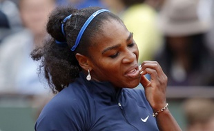 Serena Williams lors de sa finale à Roland-Garros le 4 juin 2016.