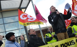 Les salariés de la Tam en grève, ce mercredi.