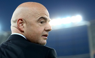 Gianni Infantino lors du match amical Italie-France à Bari, le 1er septembre 2016.