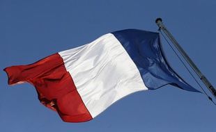 Drapeau français, illustration.