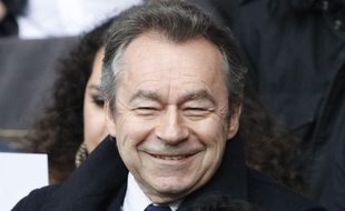 Michel Denisot au match PSG-OGC Nice le 2 avril 2016.