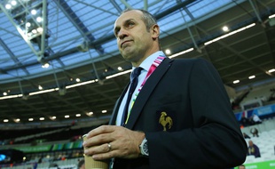 Philippe Saint-André avant France-Roumanie le 23 septembre 2015.