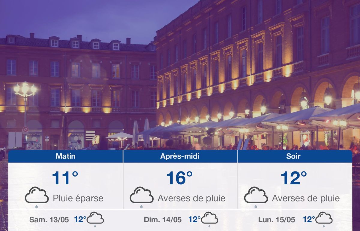 Météo Toulouse: prévisions du vendredi 12 mai 2023