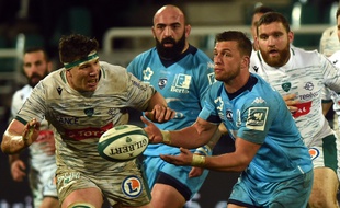 Le demi d'ouverture sud-africain Handre Pollard (à droite) est la dernière grosse recrue en date du Montpellier Rugby.
