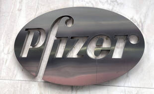 Le logo de Pfizer. (illustration)