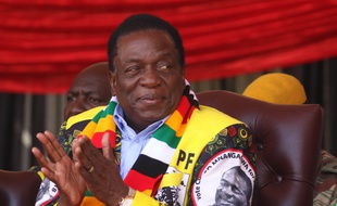 Emmerson Mnangagwa a été élu président du Zimbabwe dès le premier tour, le 2 août 2018, avec 50,8% des suffrages.