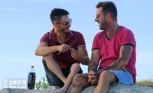 Alexandre et Mathieu dans L'amour est dans le pré.