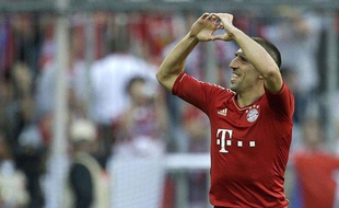 Franck Ribéry avec le Bayern Munich, le 6 octobre 2012
