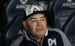 Diego Maradona le 7 mars 2020 à la Bombonera, le stade de Boca Juniors à Buenos Aires.