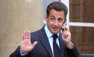 Nicolas Sarkozy à l'Elysée, le 27 août 2007