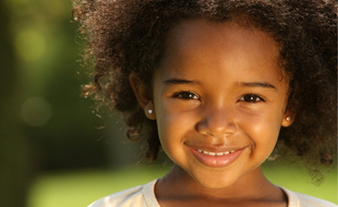 Illustration d'une enfant noire
