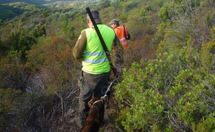 Illustration de chasseurs.