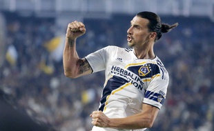 Zlatan Ibrahimovic sous le maillot du Los Angeles Galaxy, le 7 juillet 2019.