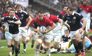 Louis Picamoles lors de France-Ecosse, le 12 février 2017 au Stade de France.
