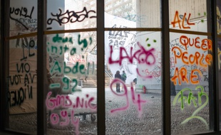 La fac de Tolbiac est occupée à Paris, le 18 avril 2018.