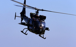 Hélicoptère Gazelle, illustration.