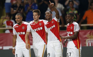 Les joueurs de l'AS Monaco lors de leur victoire contre Berne (4-0), le 4 août 2015, à Louis-II.