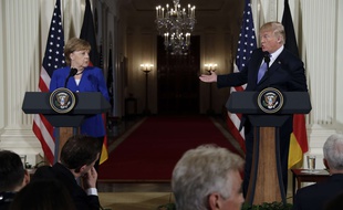 Donald Trump a reçu Angela Merkel à la Maison Blanche le 27 avril 2018.