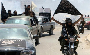 Des membres du Front al-Nosra le 26 mai 2015 à Alep, dans le nord de la Syrie