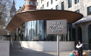 Le siège de Scotland Yard à Londres le 3