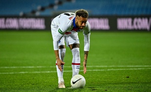 Neymar a quand même eu le temps de transformer un tir au but dans son style caractéristique, mercredi soir lors de Montpellier-PSG.