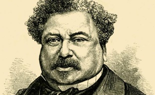 Alexandre Dumas, écrivain français. Gravure du XIXème siècle.