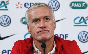 Didier Deschamps en conférence de presse le 10 octobre 2014.