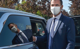 Le ministre de la Santé Olivier Véran, le 21 septembre 2020 à Mantes-la-Jolie.