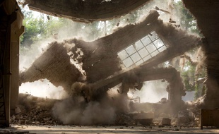 L'atelier «gauche droite» de l'artiste Ai Weiwei, situé à Pékin, détruit par les autorités chinoises le 3 août 2018.