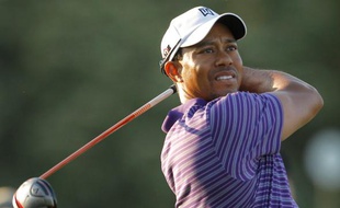 Le golfeur américain Tiger Woods lors d'un entraînement à Augusta le 7 avril 2010