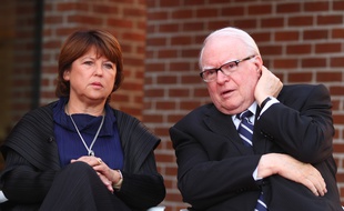 Martine Aubry et Pierre Mauroy, en septembre 2010.