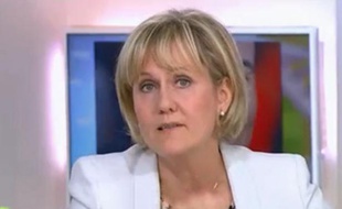 Nadine Morano sur le plateau de «C à vous», le 21 juin 2012.