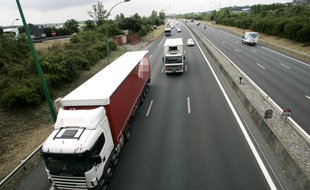 Illustration de transport de marchandises par camion.