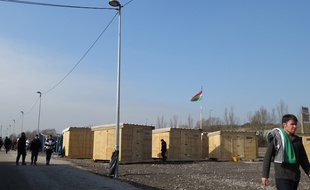 Le camp de migrants de Grande-Synthe (Nord)