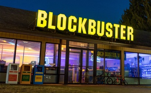 Le dernier magasin Blockbuster dans le monde, situé dans l'Oregon (Etats-Unis).
