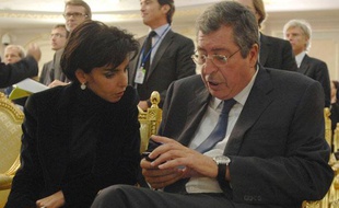 Rachida Dati et Patrick Balkany, au Kazakhstan, le 06 octobre 2009.