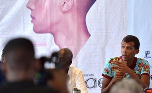 Le chanteur belge d'origine rwandaise, Stromae, pour clore sa tournée africaine avec un concert très attendu au Rwanda, le 17 octobre 2015 à Kigali