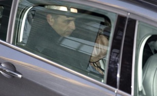 Jean-Francois Copé à son arrivée au pôle financier le 3 février 2015 à Paris