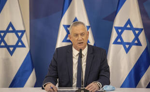 Le ministre israélien de la Défense Benny Gantz, à Tel Aviv le 27 juillet 2021 (illustration).